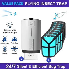 Portable Indoor Mosquito Killer Lamp, Bug Zapper and Electric Insect Trap for Flies, Gnats and Moths, Home Pest Control for Bedroom, Kitchen