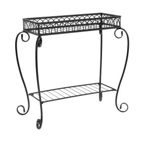 Traditional 2-Tier Plant Stand, 26" L x 13" W x 26" H