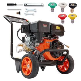 Gas Pressure Washer, 4400 PSI 4.0 GPM, Gas Powered Pressure Washer with Copper Pump, Spray Gun and Extension Wand, 5 Quick Connect Nozzles