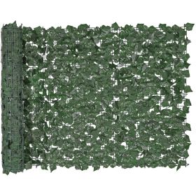 Ivy Privacy Fence, 39 x 98 in Artificial Green Wall Screen, Greenery Ivy Fence with Strengthened Joint