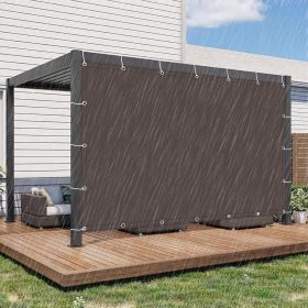 Shade Sail Sun Shade Cloth 3'3"x6'6" Rectangle Outdoor Canopy Outside Sunshade Awning Cover Privacy Screen Net UV Block for Patio Pergola Gazebo (size: Coffee-Waterproof)