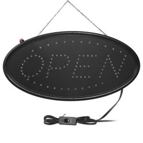 LED Commercial Neon Signage - 18 X 8.5 Inch Oversized Super Bright Advertising Store Sign (Option: Black)
